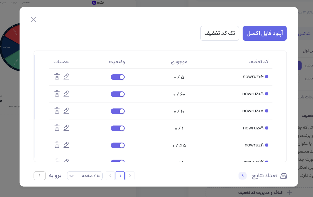 نحوه‌ی استفاده از کد تخفیف در گردونه شانس مرحله هفتم